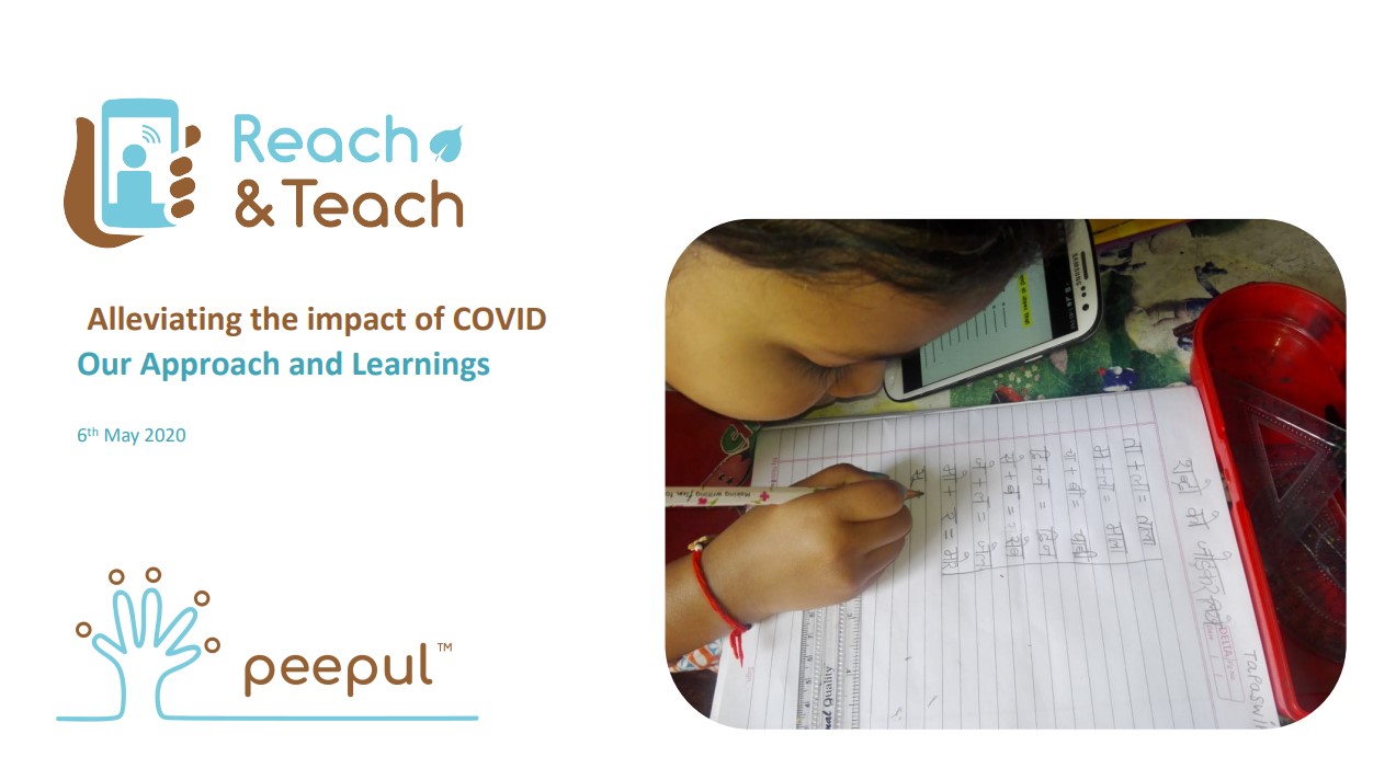 Alleviating the Impact of COVID-19: Peepul’s Approach & Learnings